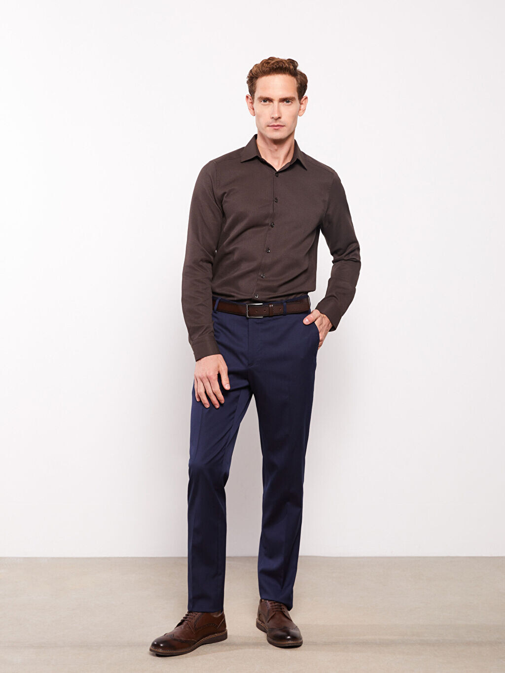 

Мужская рубашка Slim Fit с длинным рукавом LCWAIKIKI Formal