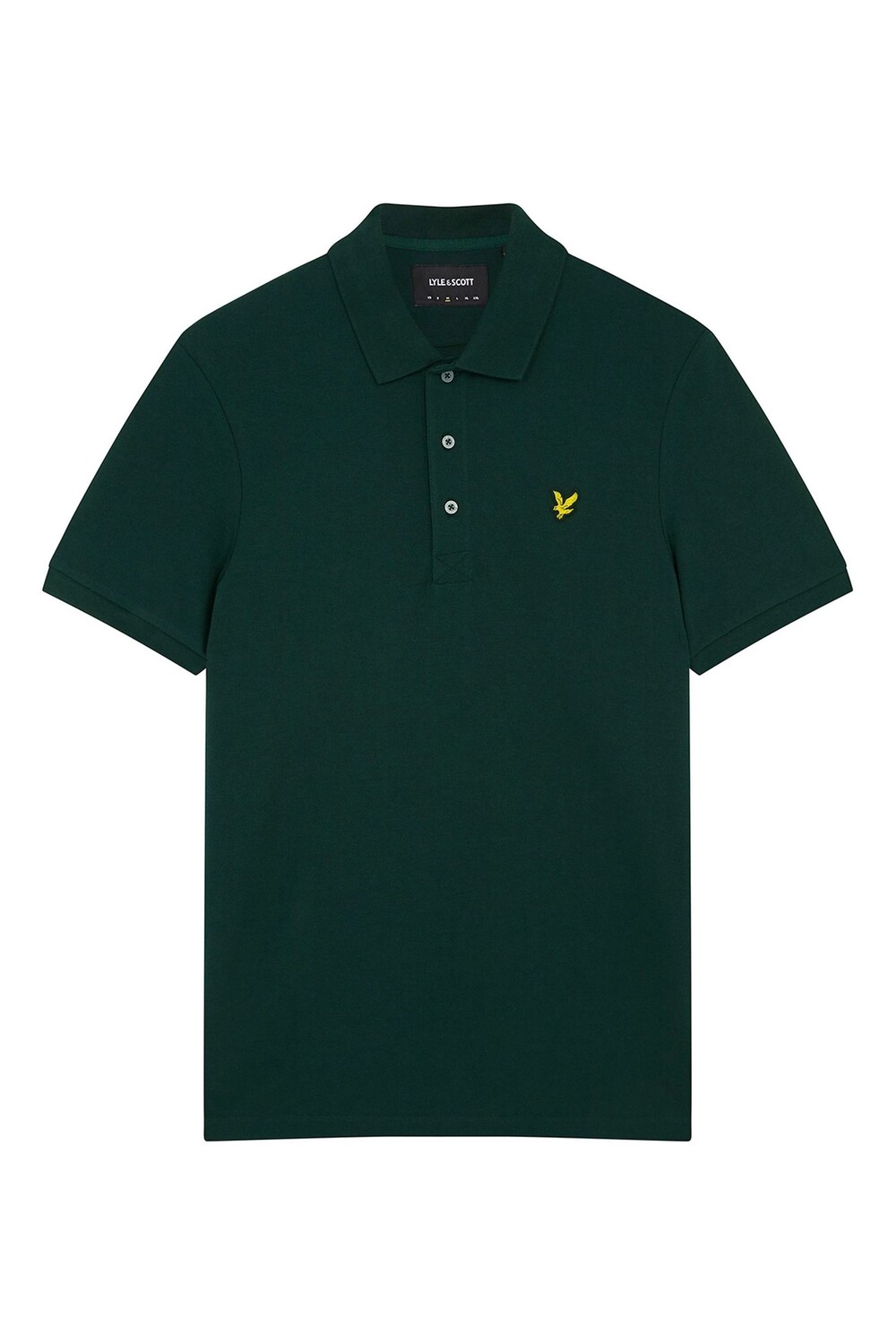 

Однотонная зеленая рубашка-поло Lyle & Scott, зеленый