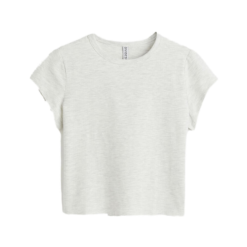

Футболка H&M Cotton Jersey, серый