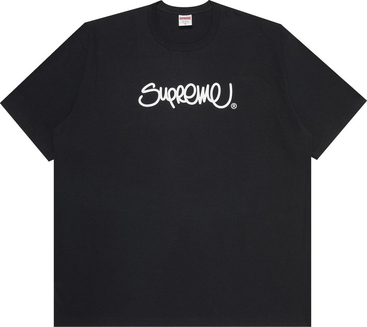 

Футболка Supreme Handstyle Tee 'Black', черный