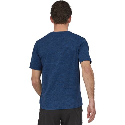 цена Capilene Cool повседневная рубашка с короткими рукавами мужская Patagonia, цвет Viking Blue/Navy Blue X-dye