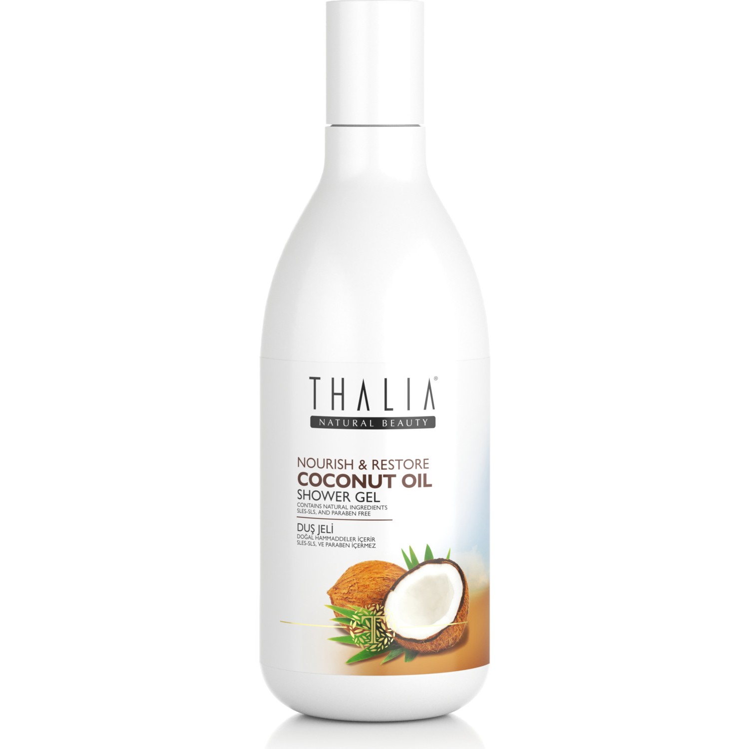 Гель для душа Thalia с кокосовым маслом, 300 мл питательный лосьон thalia coconut oil для тела 300 мл