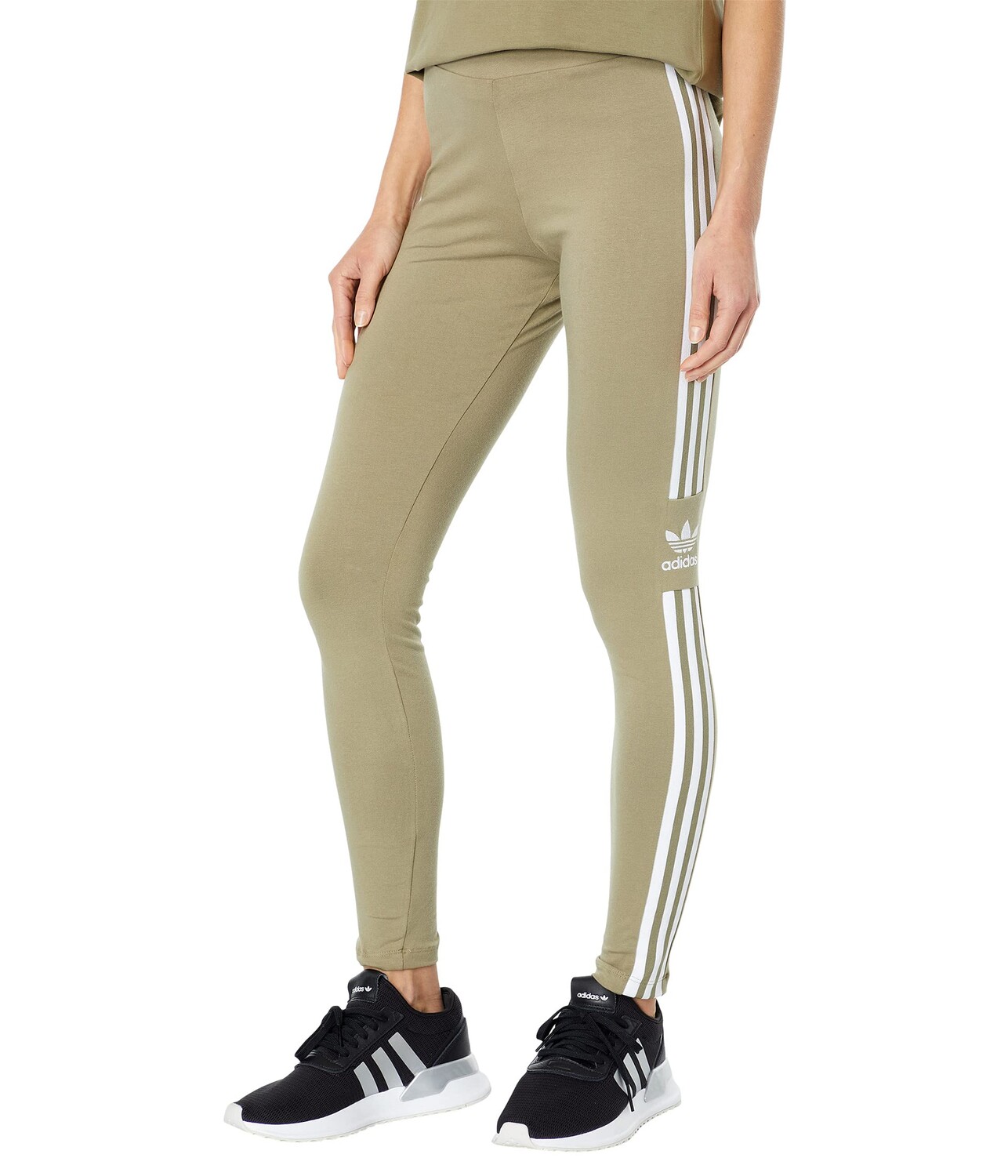 

Брюки adidas Originals, Trefoil Tights, Серый