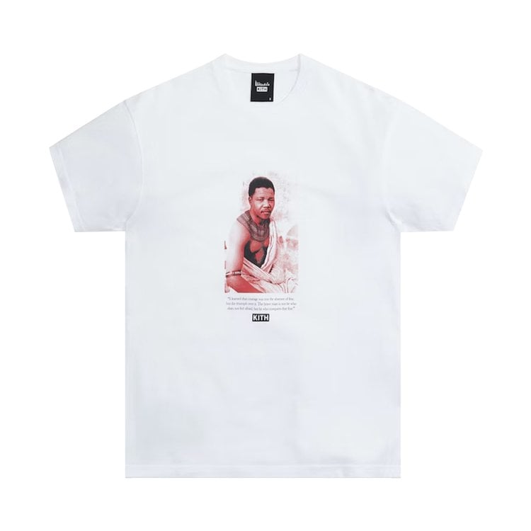 Футболка Kith x Mandela Triumph Vintage Tee 'White', белый - фото