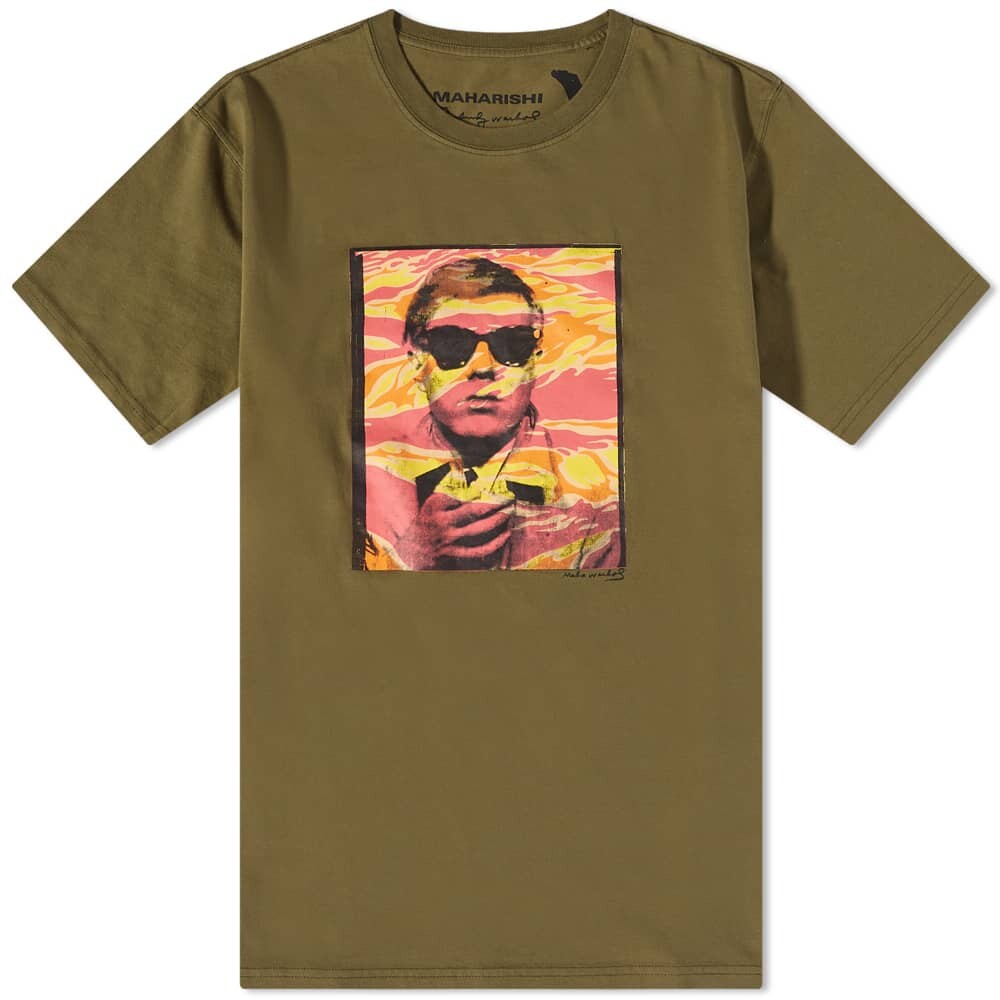 

Футболка Maharishi Warhol Polaroid Portrait Tee, Коричневый