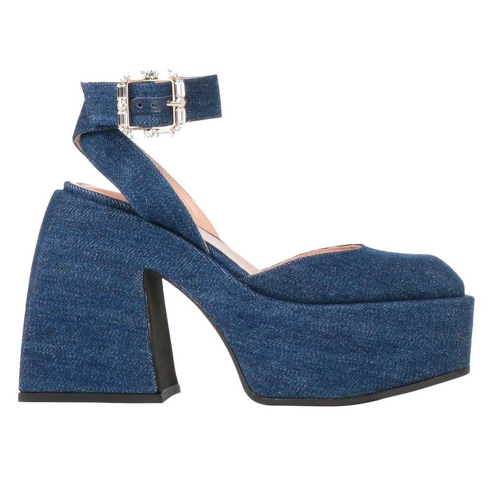 Туфли Nodaleto, синий женские туфли лодочки на плоской подошве весенние женские туфли лодочки из плетеного материала без шнуровки женские повседневные туфли б