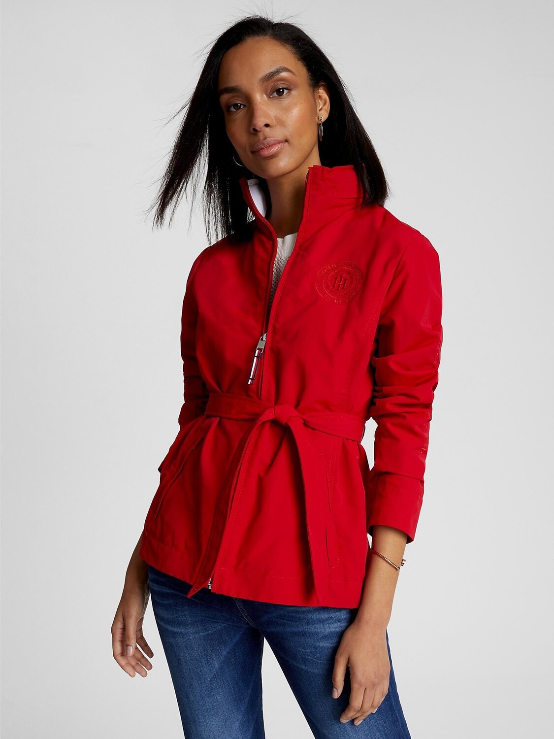 

Куртка Tommy Hilfiger Belted Hilfiger Yacht, красный