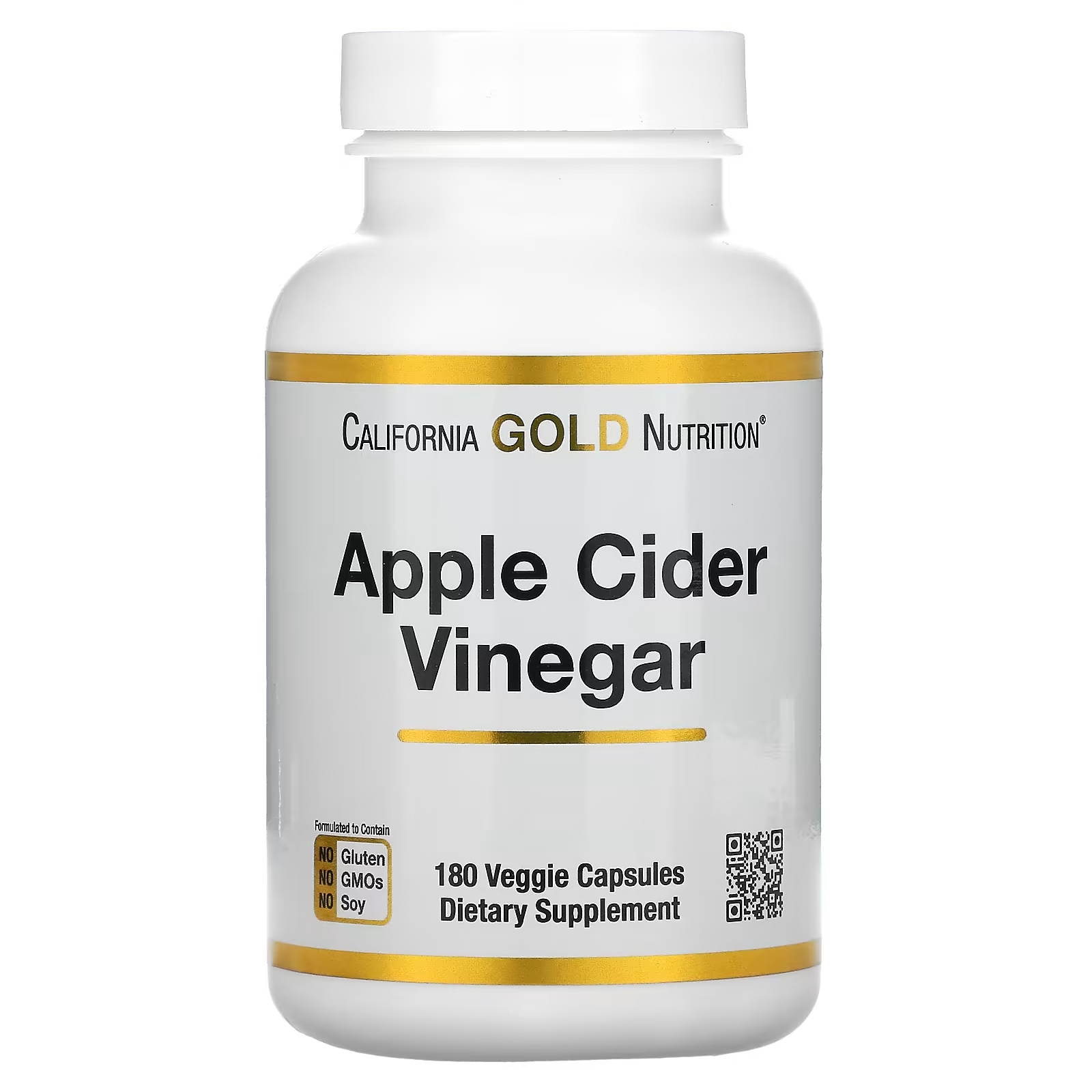 Яблочный Уксус California Gold Nutrition, 180 растительных капсул комплекс immune4 california gold nutrition 180 капсул
