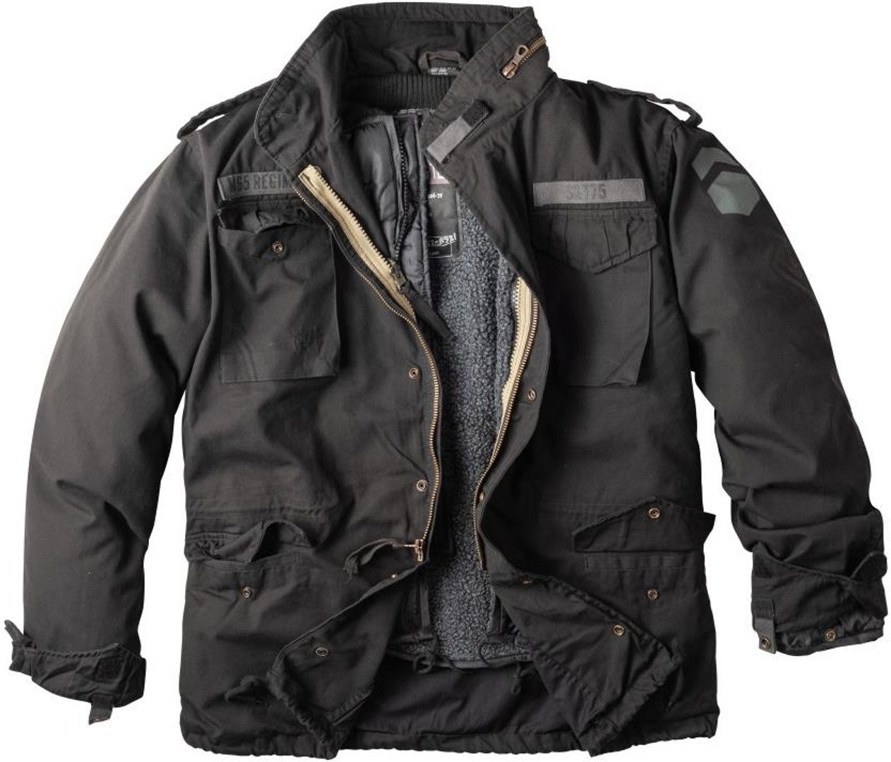Куртка Surplus Regiment M65, черный рубашка surplus m65 basic темно синий