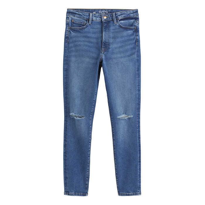 

Джинсы H&M True To You Skinny High +, темно-синий