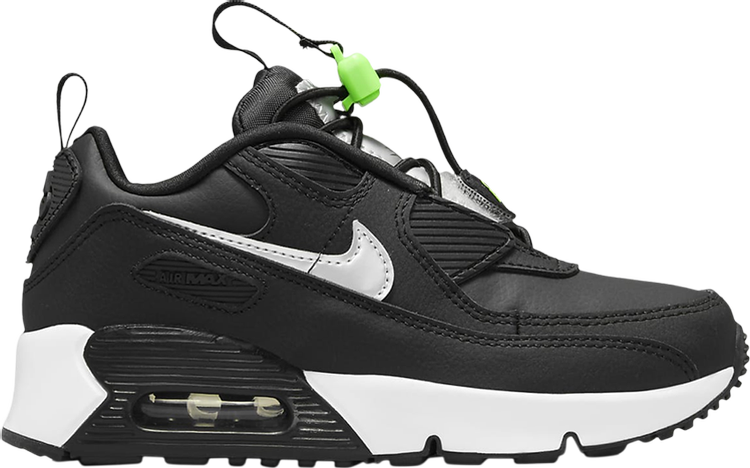 Кроссовки Nike Air Max 90 Toggle PS 'Black Chrome', черный кроссовки nike air max 90 toggle td black chrome черный