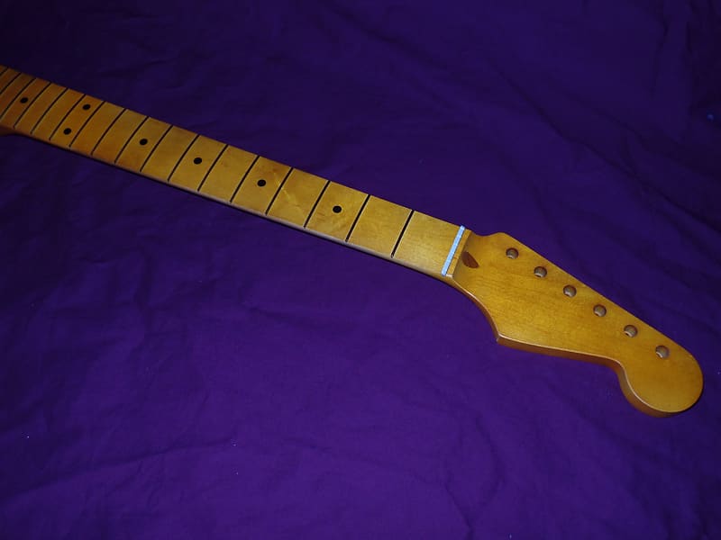 цена Dark 21 Fret Relic Fat C Shape Stratocaster Allparts fender Лицензионный винтажный кленовый гриф Stratocaster Neck
