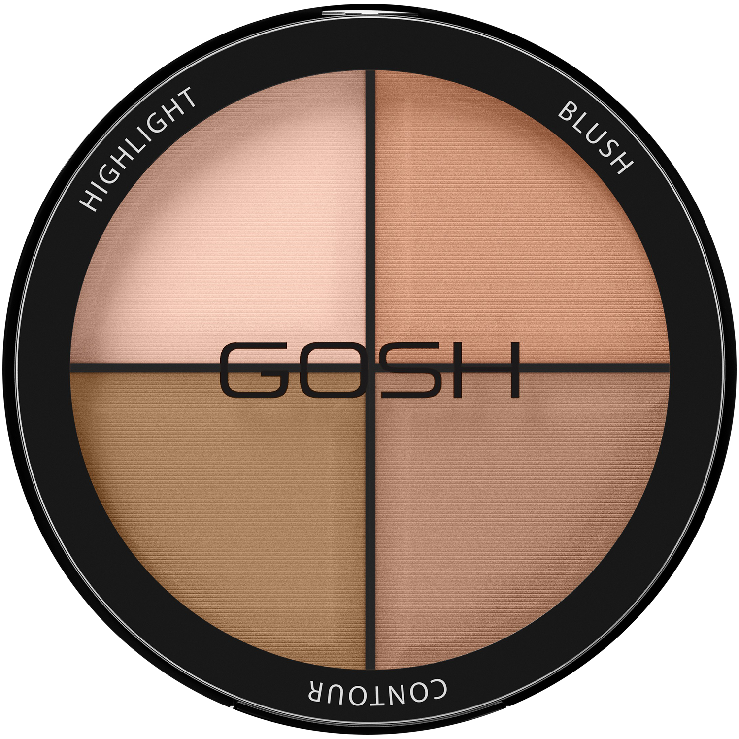 Gosh Contour'n Strobe Kit палетка для моделирования лица light 001, 15 г - фото