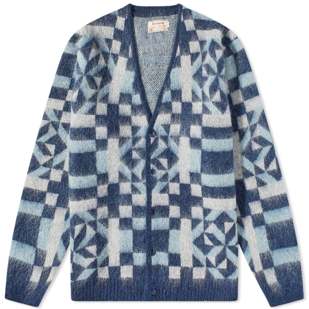 

Джемпер Anonymous Ism Vintage Quilt Mohair Cardigan, Серый