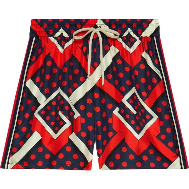 

Шорты Gucci G Dot Labyrinth Print, мультиколор