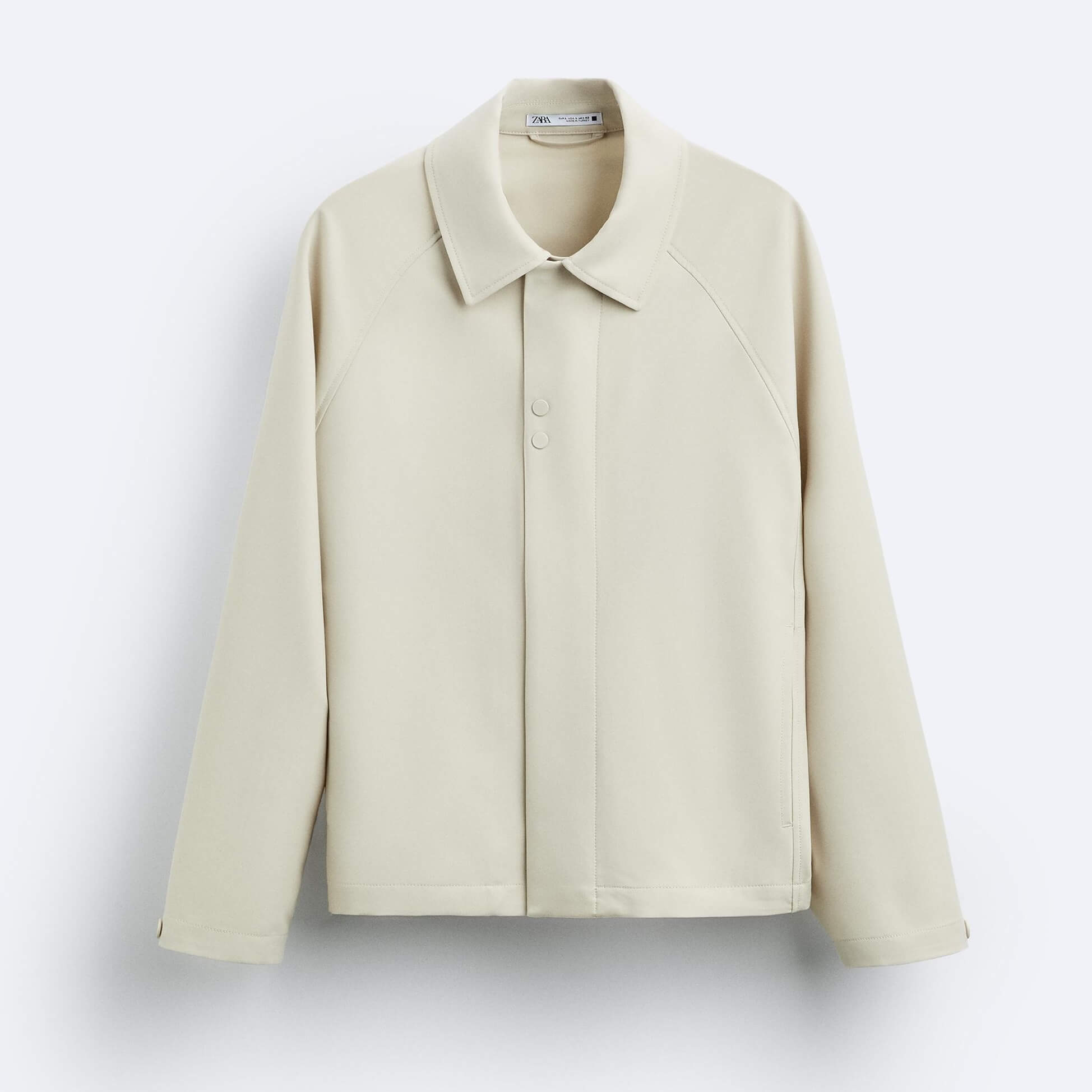Рубашка верхняя Zara Pockets, светло-бежевый рубашка zara textured with pockets бежевый