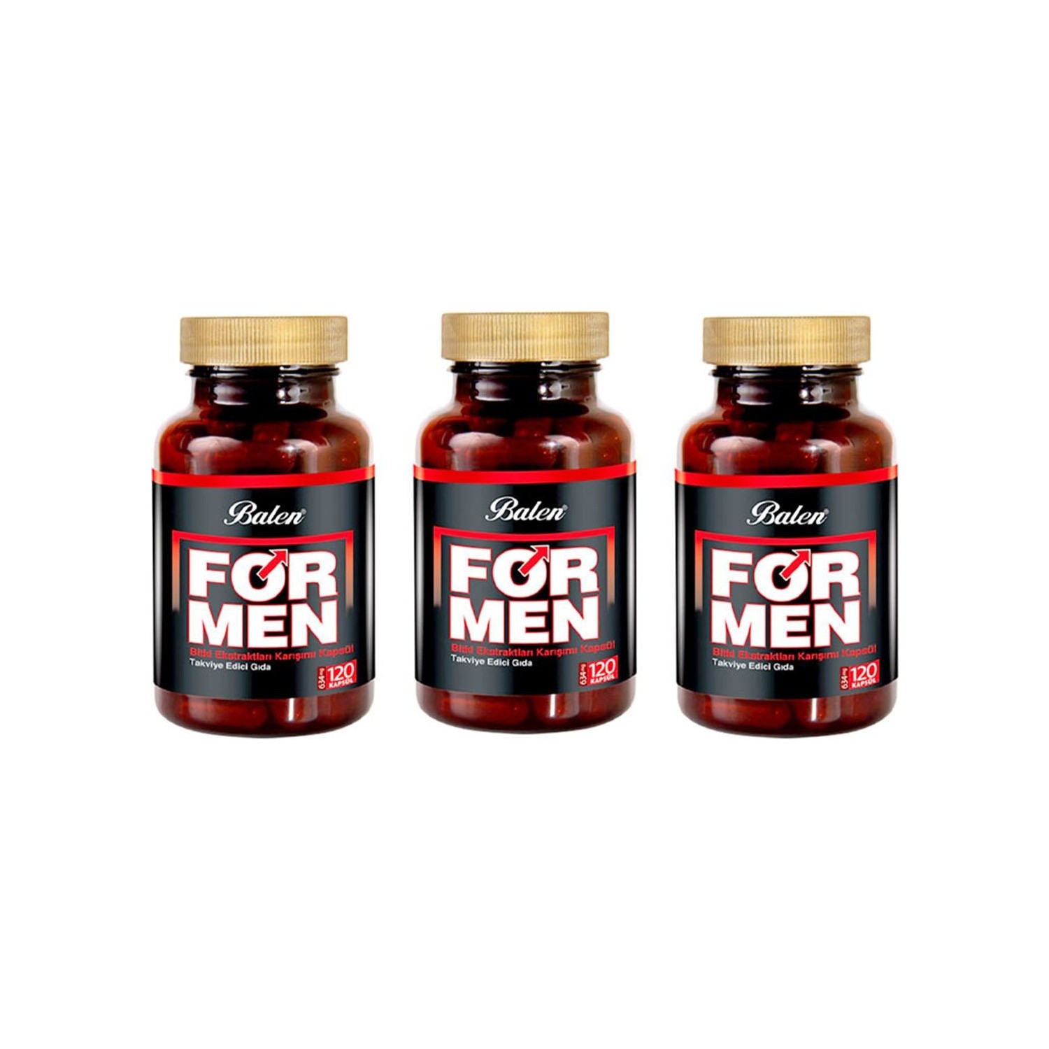 Активная добавка Balen For Men Herbal Blend, 120 капсул, 634 мг, 3 штуки swanson l аргинин форте 850 мг 90 капсул