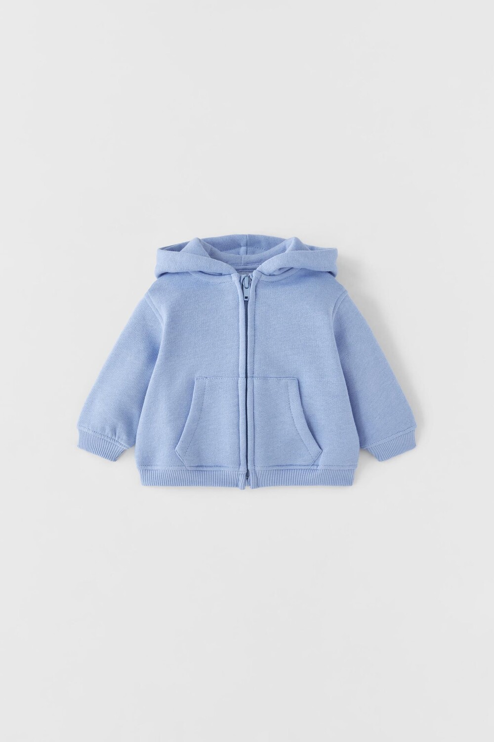 

Плюшевая куртка на молнии ZARA, средне-синий