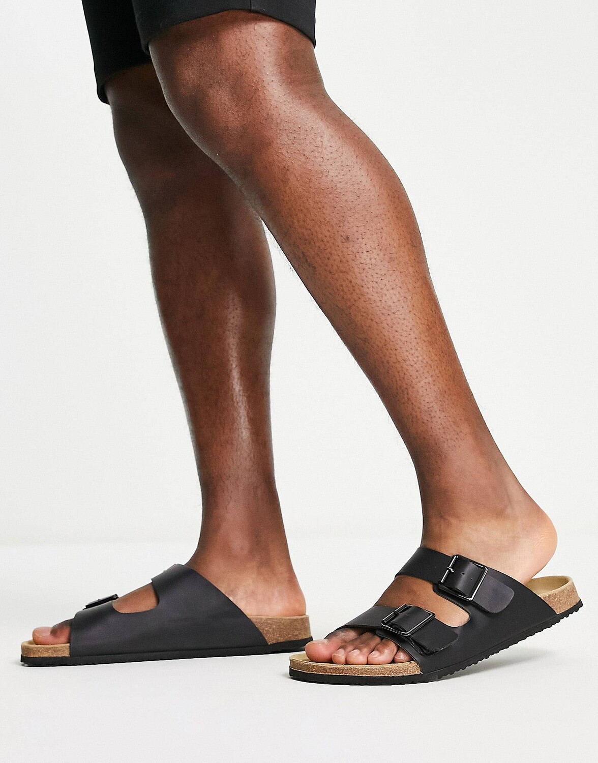 

Черные сандалии с пряжкой ASOS DESIGN