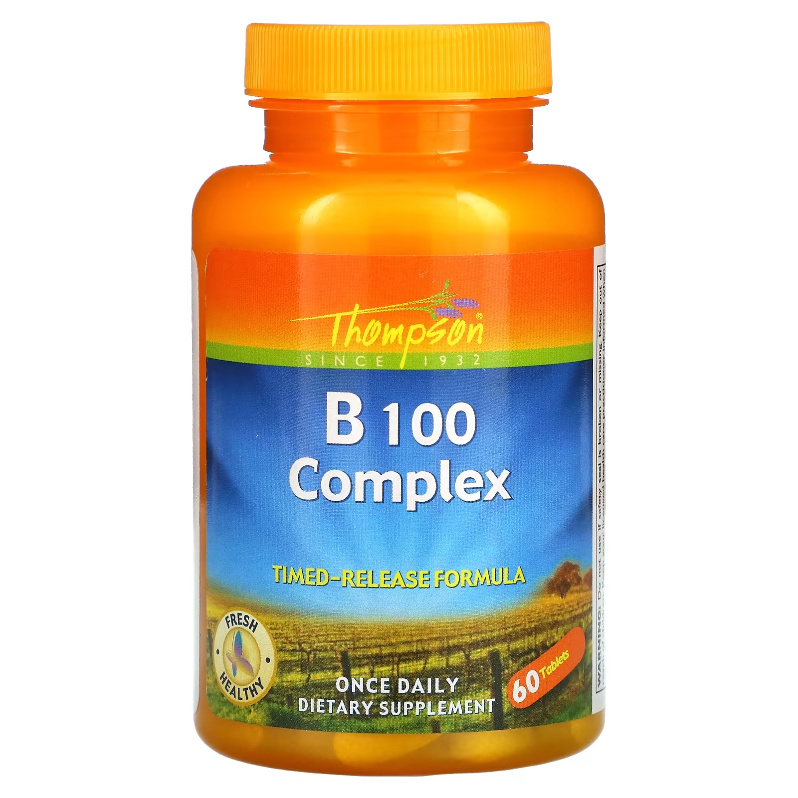 Thompson комплекс витаминов группы В, 60 таблеток thompson b50 complex комплекс витаминов группы в 60 вегетарианских капсул