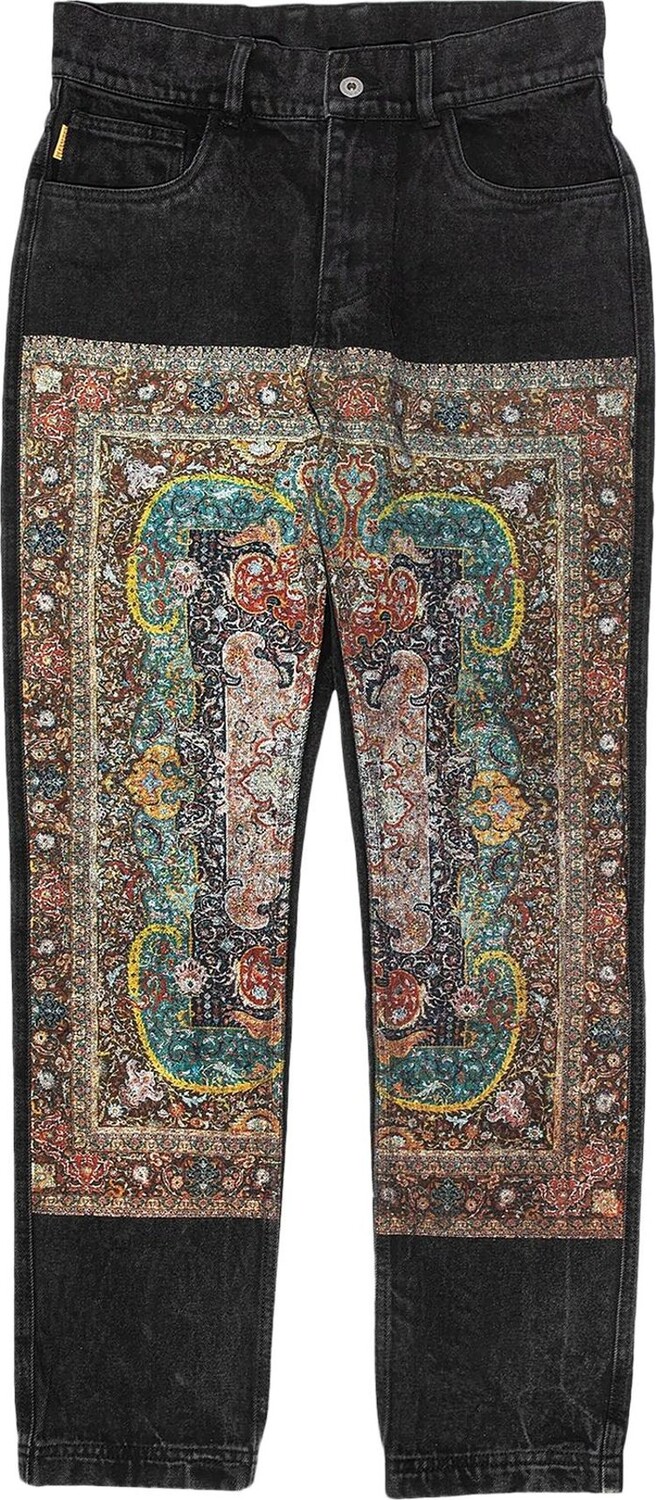 

Брюки Pleasures Walk On Me Rug Denim Pant 'Black', черный