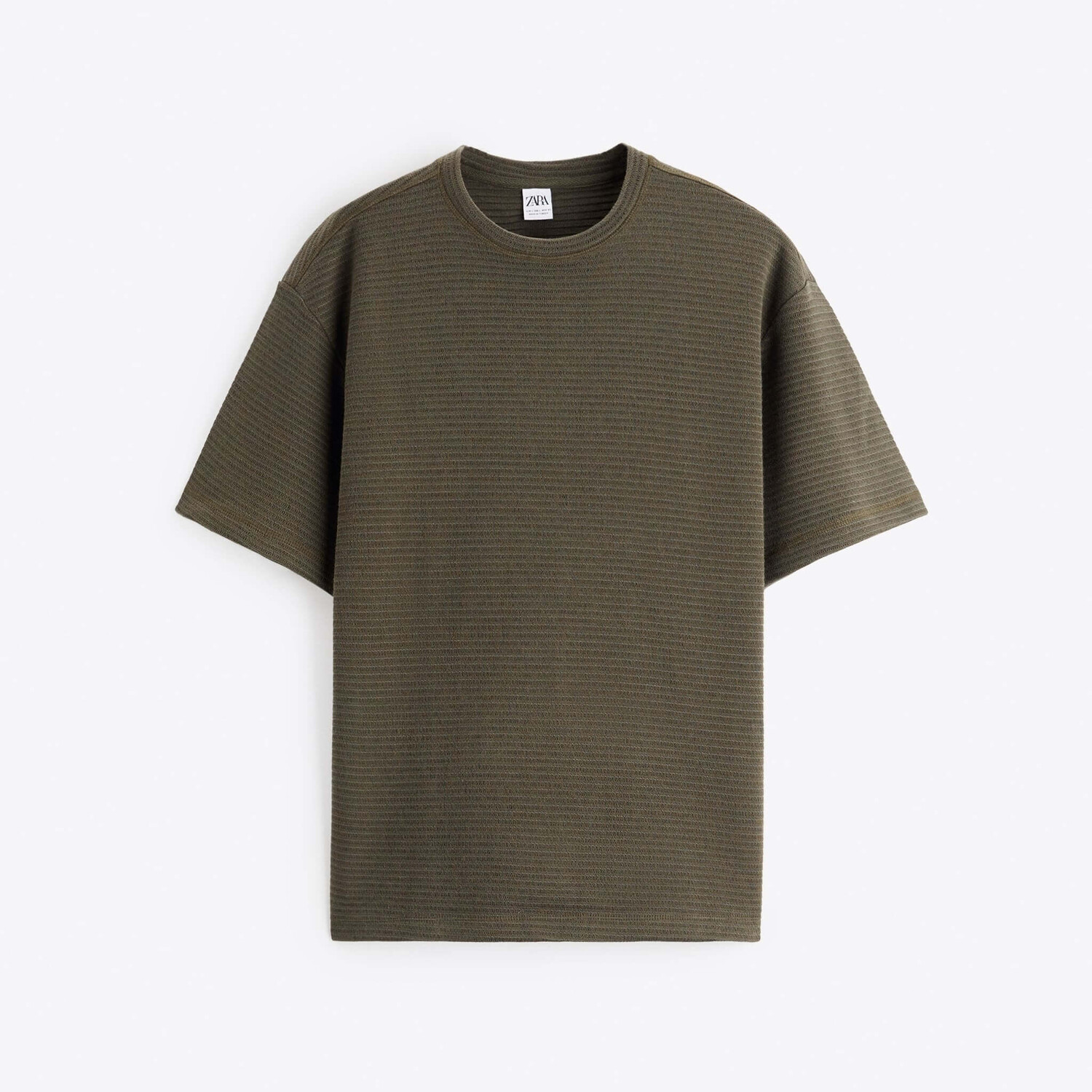 

Футболка Zara Textured, зеленый