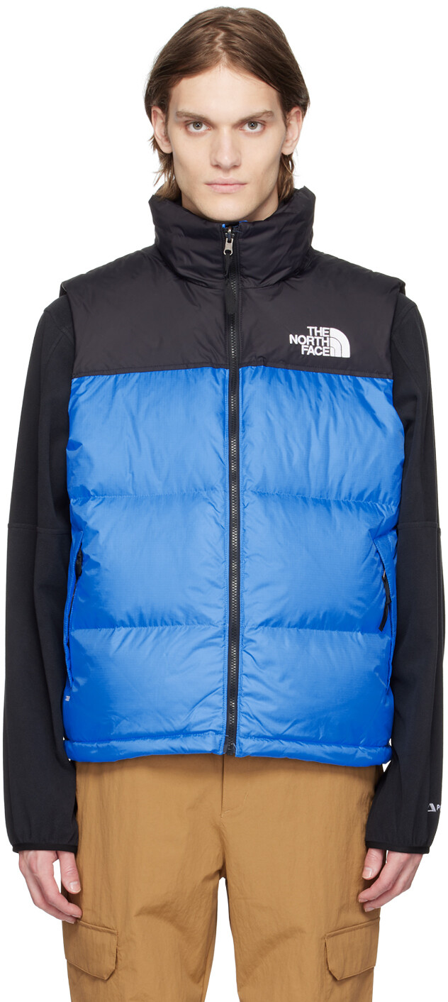 

Сине-черный пуховый жилет Nuptse Retro 1996 года The North Face