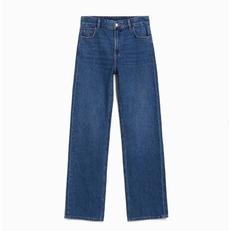

Джинсы Bershka Wide-leg 90s, синий