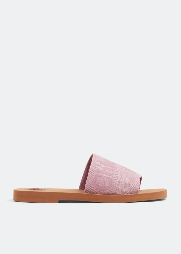 

Сандалии CHLOÉ Woody flat sandals, фиолетовый