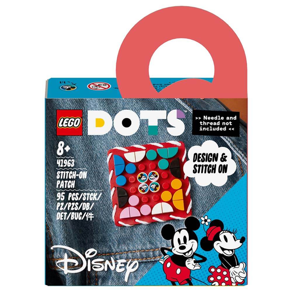 Конструктор Lego Disney's Dots Mickey Mouse & Minnie Mouse Stitch-on Patch кукла микки и минни из диснея фигурка воздушного шара подвеска аксессуары украшения детский игрушечный подарок