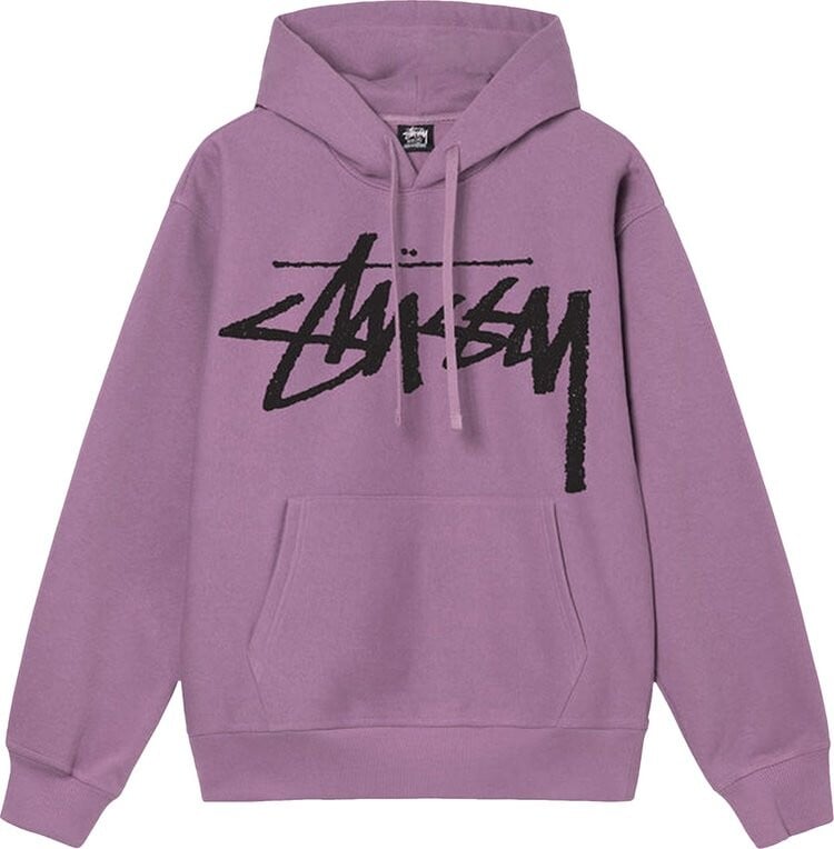 Худи Stussy Big Stock Hoodie 'Orchid', фиолетовый