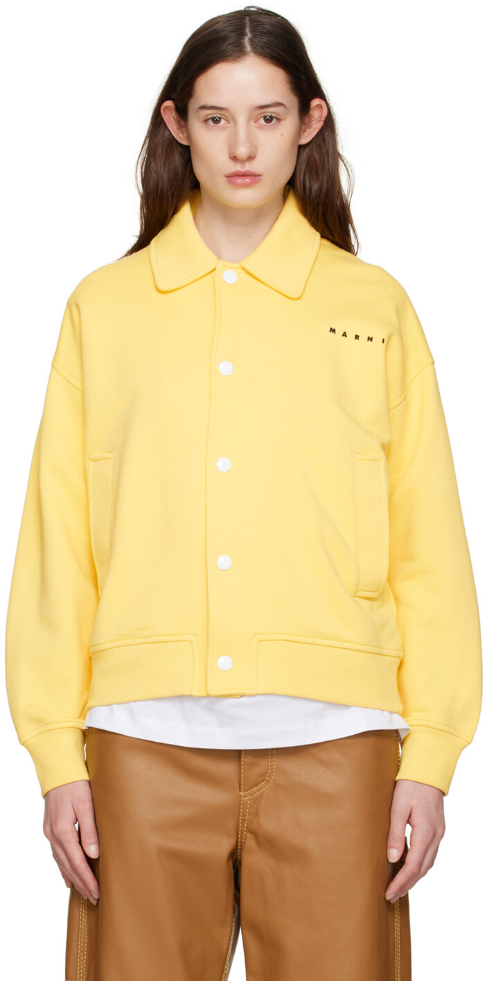 

Желтый спортивный кардиган Marni