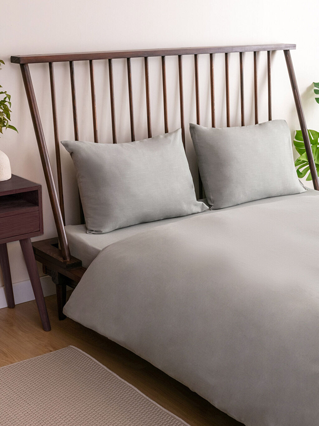 

Комплект двуспальных пододеяльников из простого хлопка и льна LCW Home