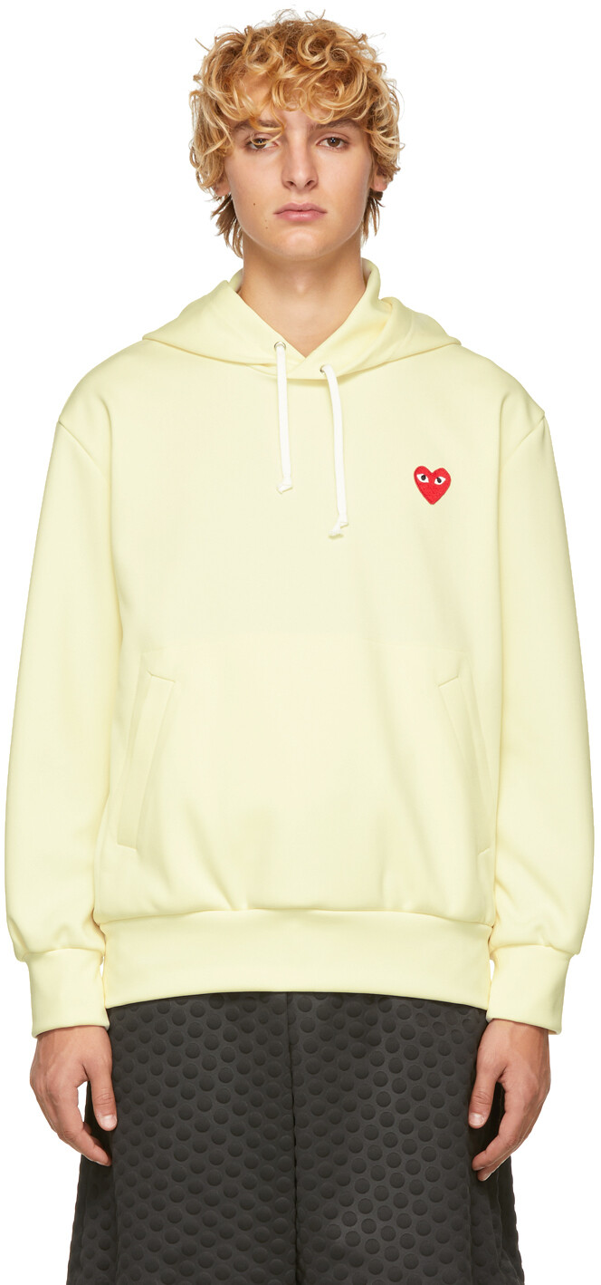 

Худи желтого цвета с нашивкой в ​​виде сердца Comme des Garçons Play, Желтый