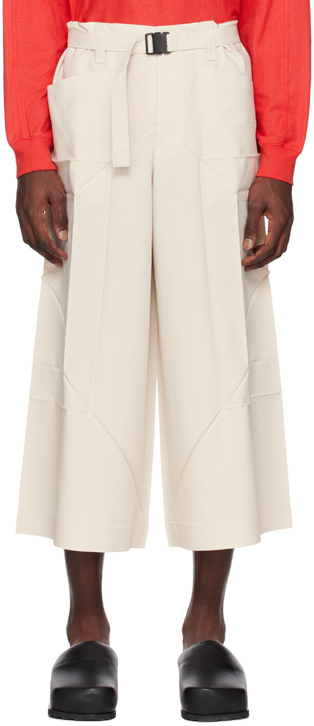 

Брюки Off-White Edge 132 5. ISSEY MIYAKE, Белый