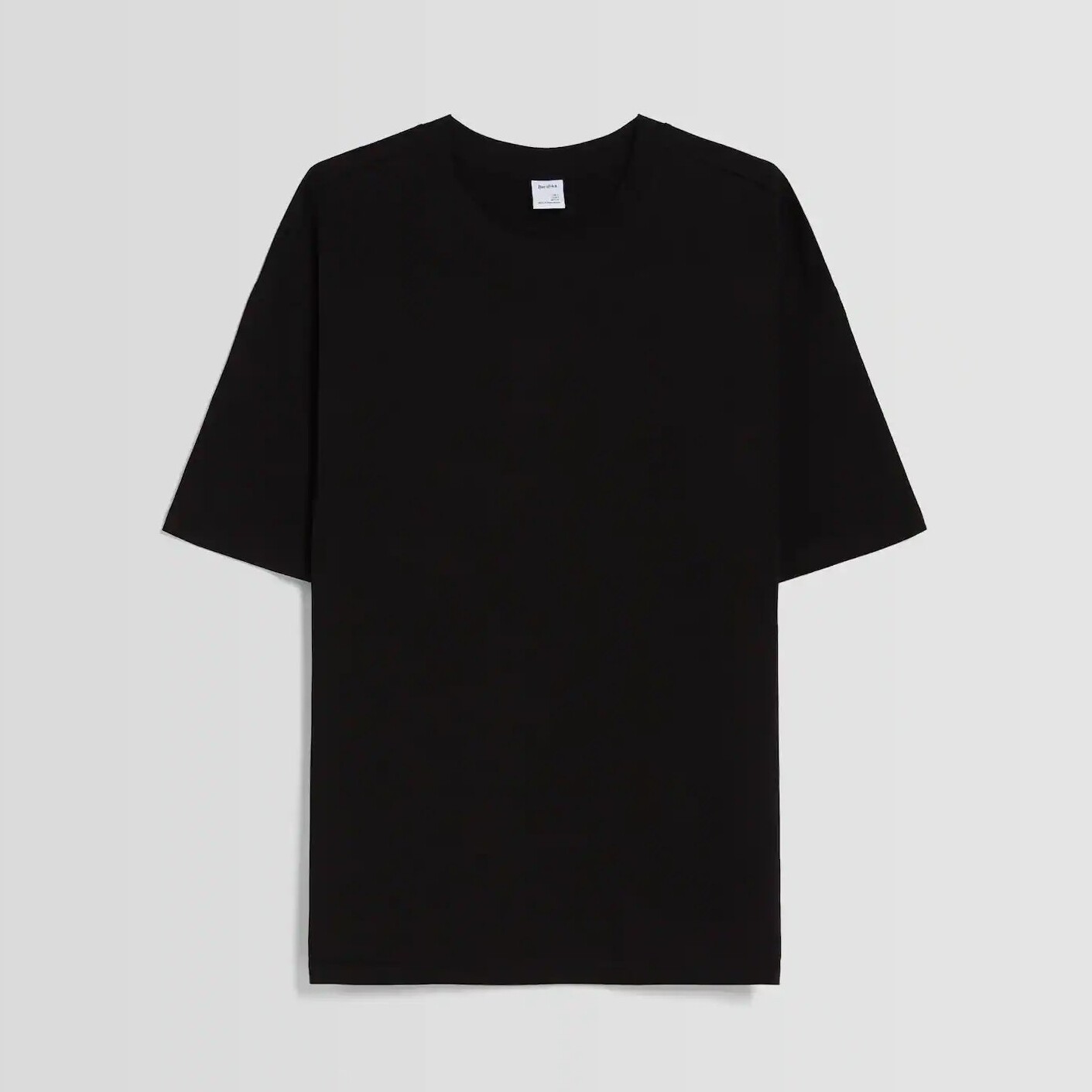

Футболка Bershka Oversized Short Sleeve, черный