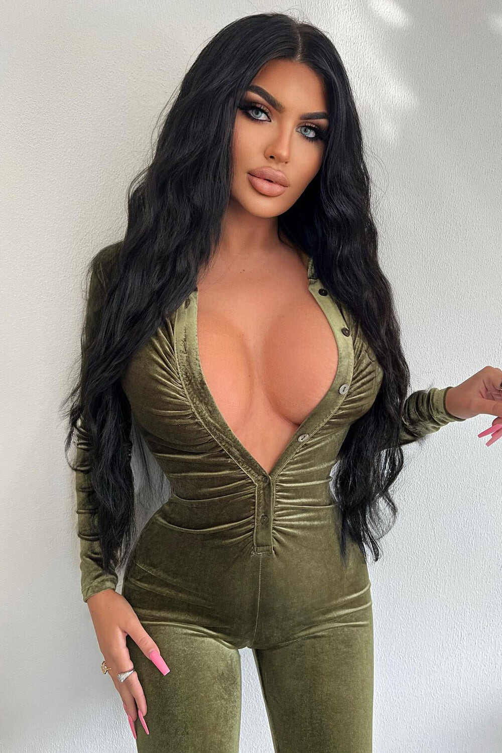 

Комбинезон Fashion Nova IJP2203, оливковый