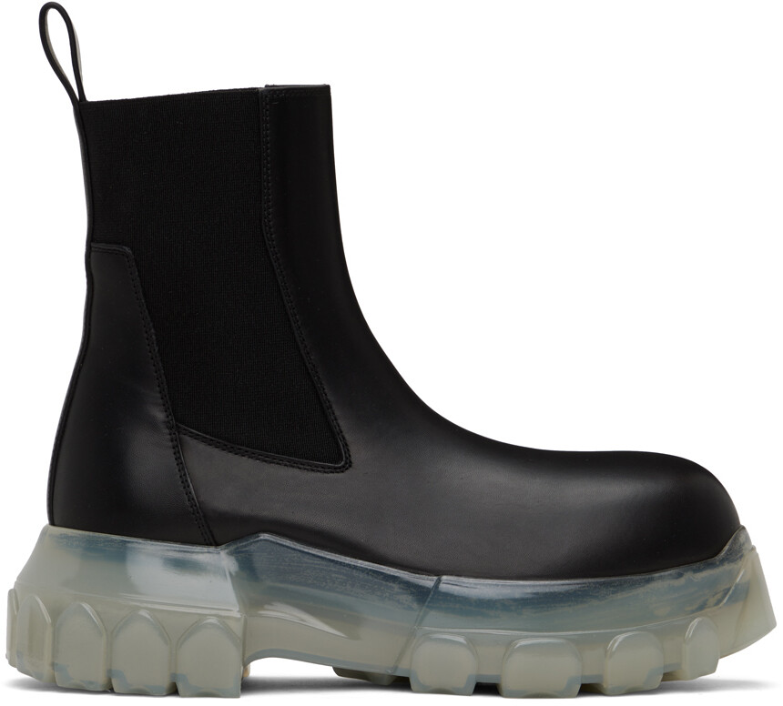 

Черные тракторные ботинки Beatle Bozo Rick Owens, Черный