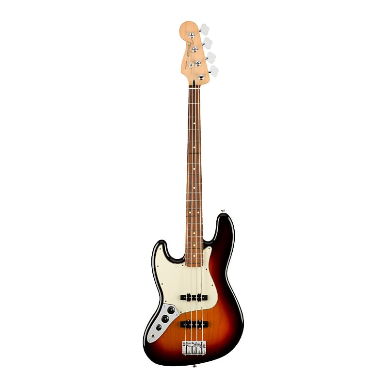 Fender Player Jazz 4-струнная электрическая бас-гитара для левой руки (накладка на гриф Pau Ferro, 3 цвета Sunburst) Fender Player Jazz Bass LH Guitar (Pau Ferro Fingerboard, 3-Color Sunburst)