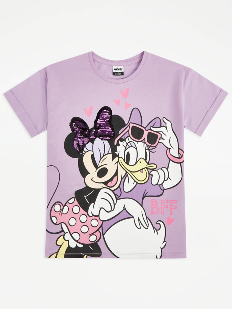 

Футболка BFF Disney с Минни Маус и бантом из пайеток George.