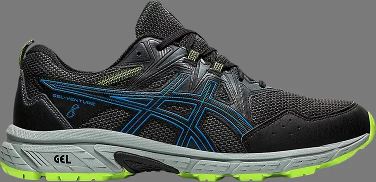 

Кроссовки gel venture 8 'black directoire blue' Asics, черный