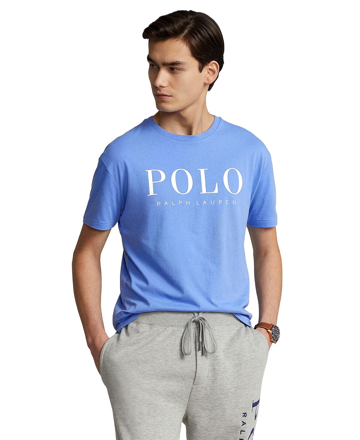 

Мужская трикотажная футболка классического кроя с логотипом Polo Ralph Lauren