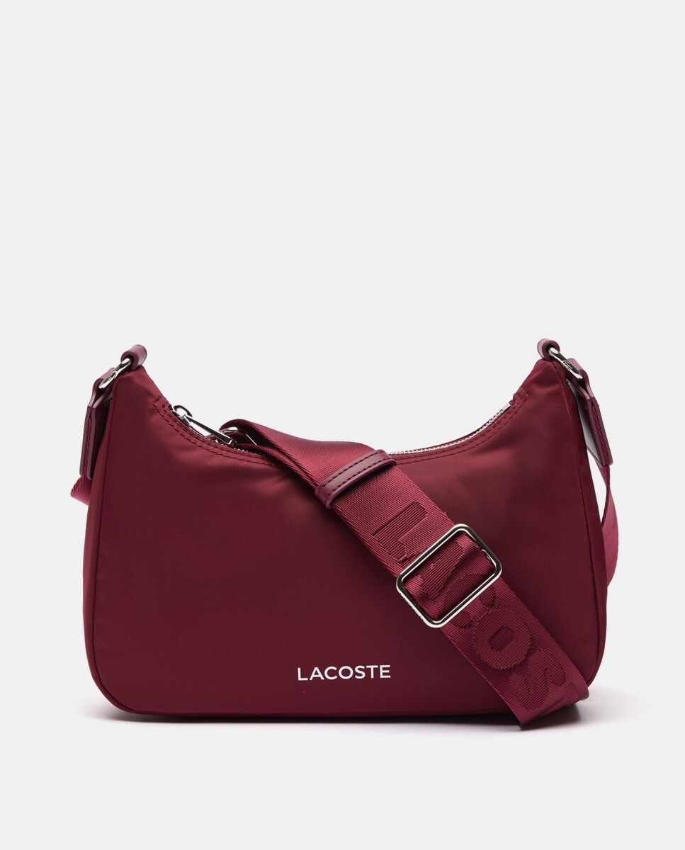 

Средне-бордовый хобо с застежкой-молнией Lacoste, гранатовый