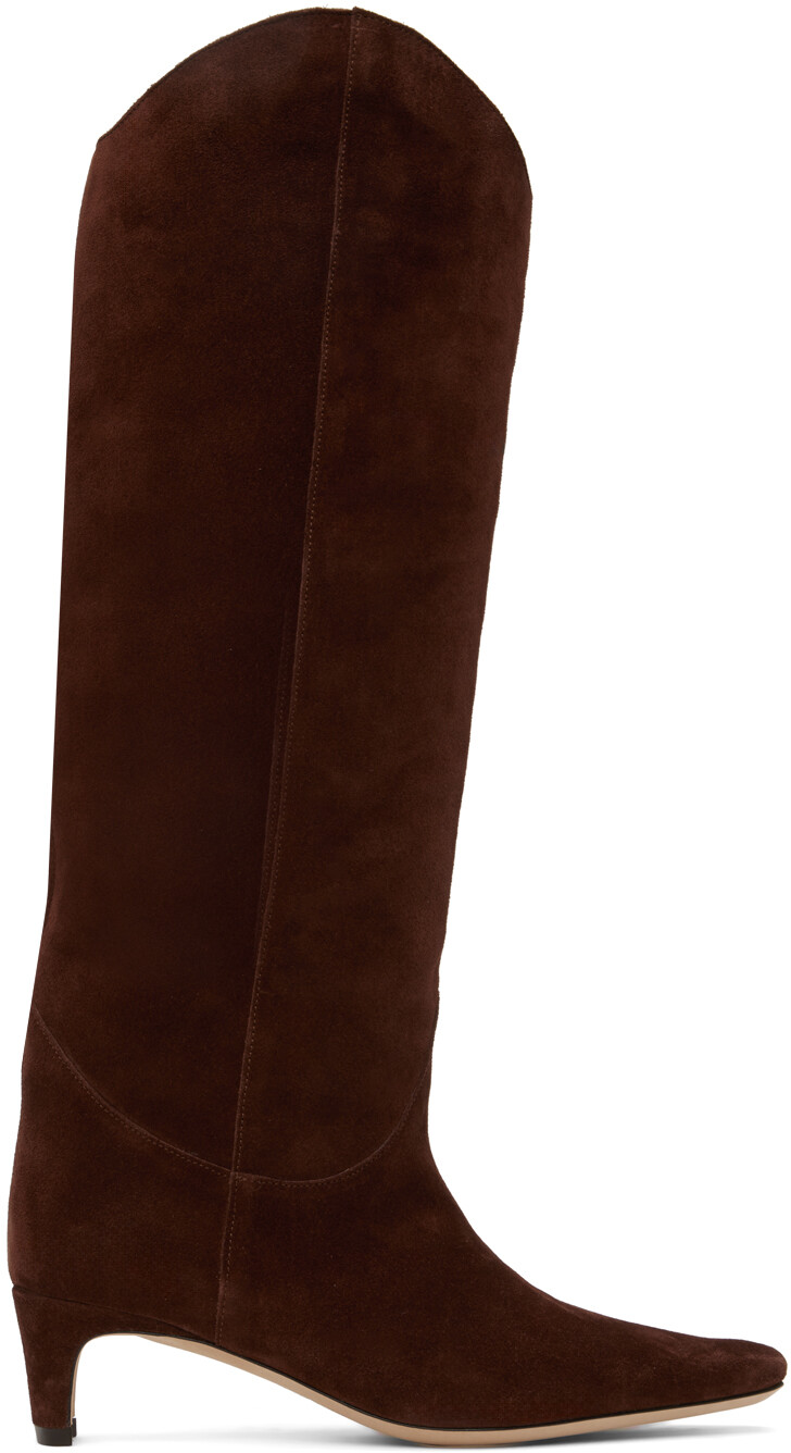 

Ботинки Staud Brown Western Wally