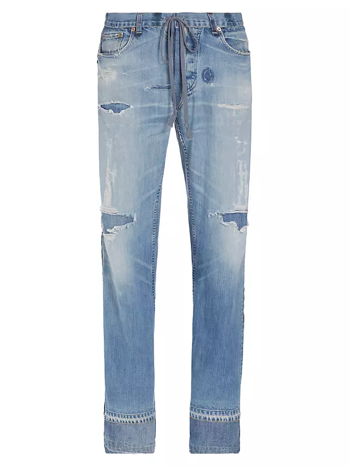 Джинсы 34 Tux Lounge Greg Lauren, синий greg lauren укороченные джинсы