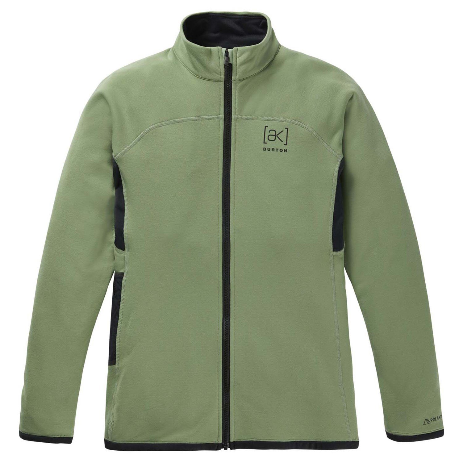 Толстовка Burton AK Baker Power Stretch Full-Zip, цвет Hedge Green куртка кофта uniqlo stretch fleece черный