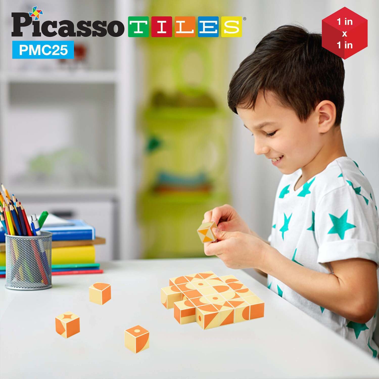

Набор из 25 магнитных кубиков-пазлов Picassotiles