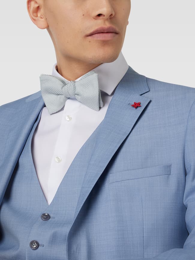 галстук бабочка черная с узором крестики Галстук-бабочка из чистого шелка модель Garza Fina Grena Eton, синий