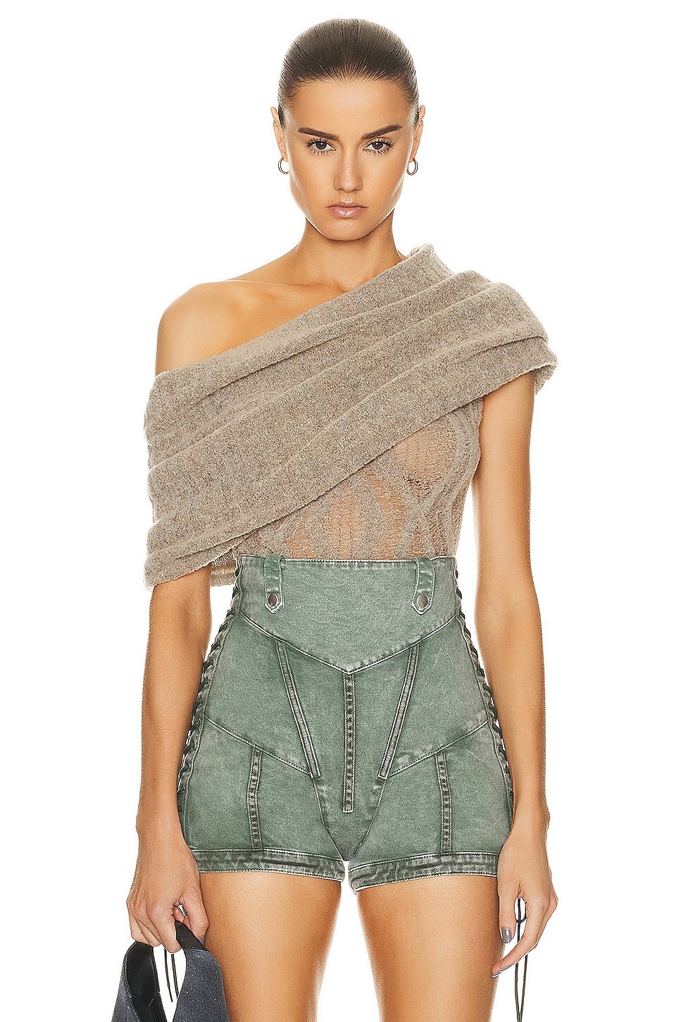 

Топ Jean Paul Gaultier X KNWLS Clavicle Sleeveless, кремовый