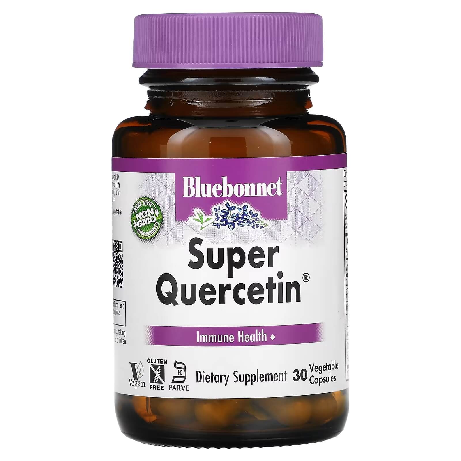 Кверцетин Bluebonnet Nutrition, 30 капсул кверцетин super quercetin 90 капсул bluebonnet nutrition